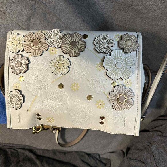 Coach Rogue Bag 25 In Colorblock With Tea Rose And Snakeskin Detail C8511 - Picture 6 of 12